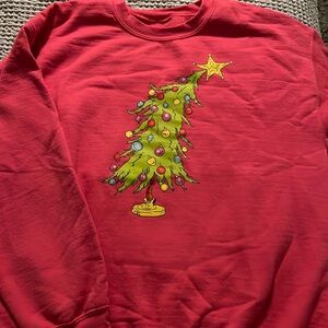 Pink grinch sweatshirt. Large. Long sleeve